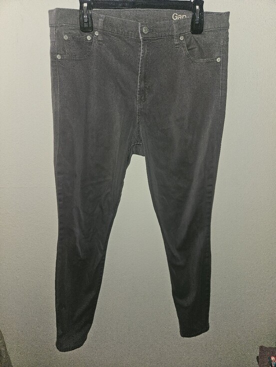 GAP Pants - Gap Womans True Skinny High Rise Gray Pants Size 33R